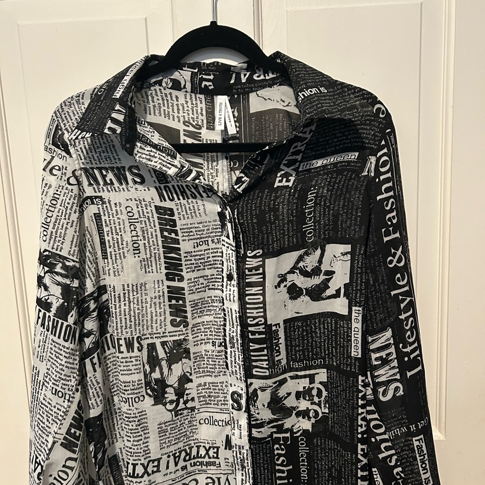 Live 4 Truth Blouse/cover up LARGE